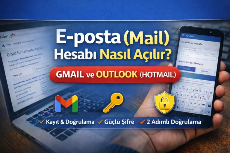 e-posta mail hesabı nasıl açılır