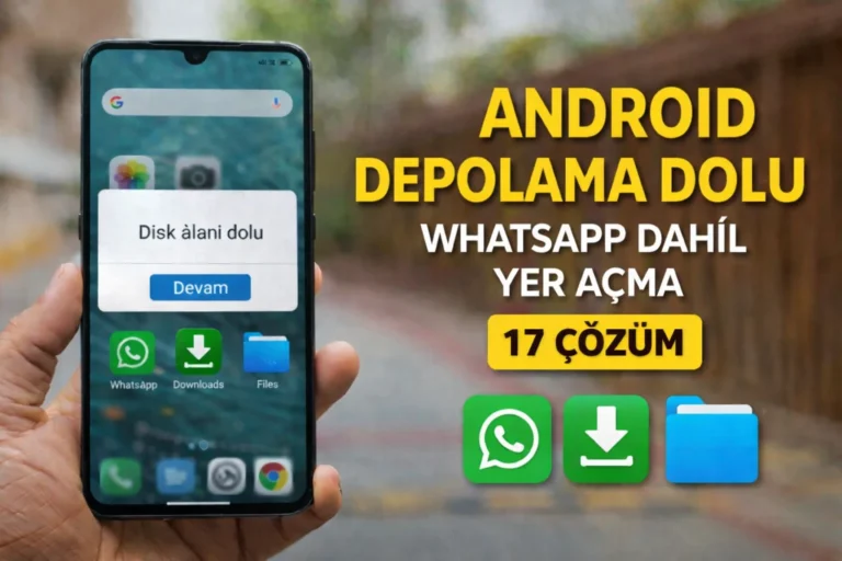 Android Depolama Dolu: WhatsApp Dahil Yer Açma Rehberi (2026) – 17 Kesin Yöntem android depolama dolu whatsapp yer açma nasıl yapılır